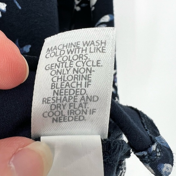 J. Jill Womens‎ Wearever Collection Floral Top 3/4 Sleeve Sz M Artsy Comfort - Picture 6 of 11